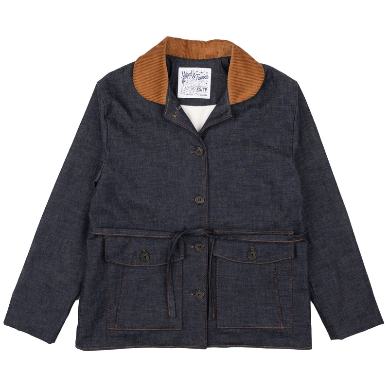 Naked & Famous Balmoral Jacket Slub Nep Rinsed Indigo