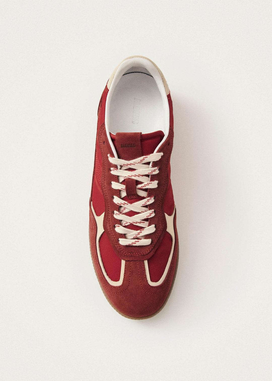 Alohas Rife Sheen Red Leather Sneakers