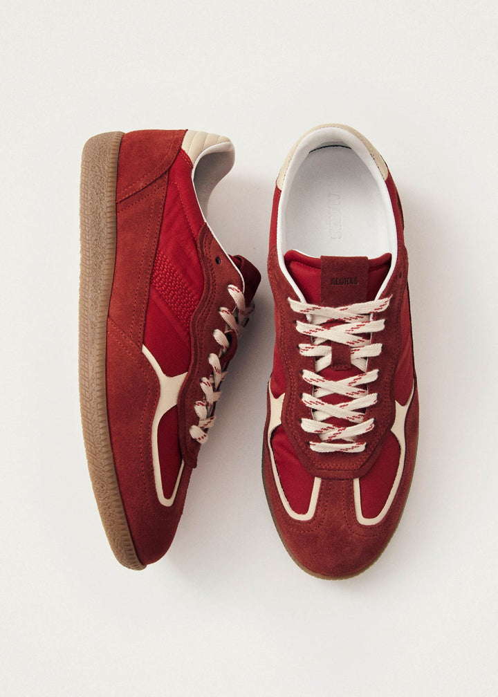 Alohas Rife Sheen Red Leather Sneakers
