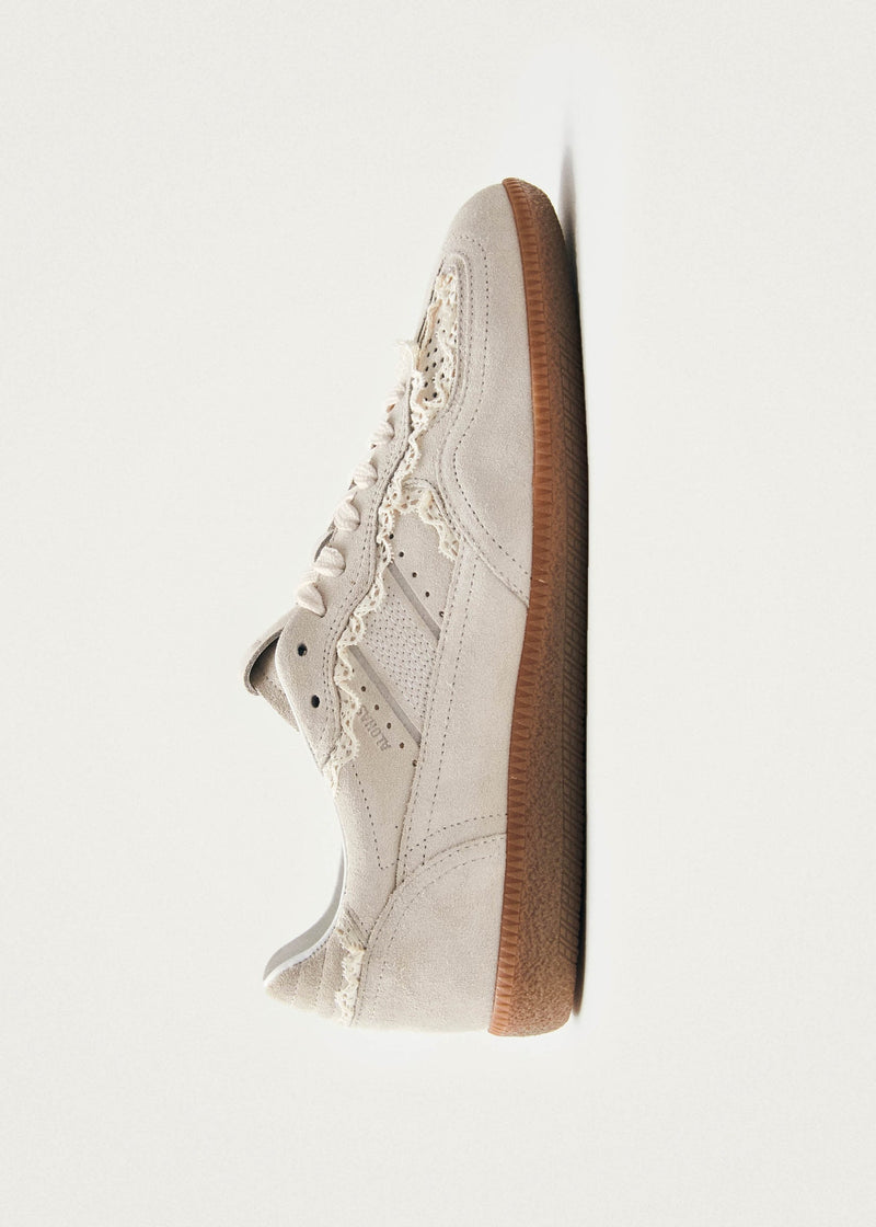 Alohas Crochet Cream Leather Sneakers