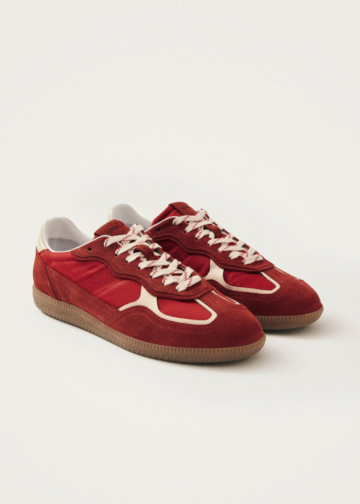 Alohas Rife Sheen Red Leather Sneakers