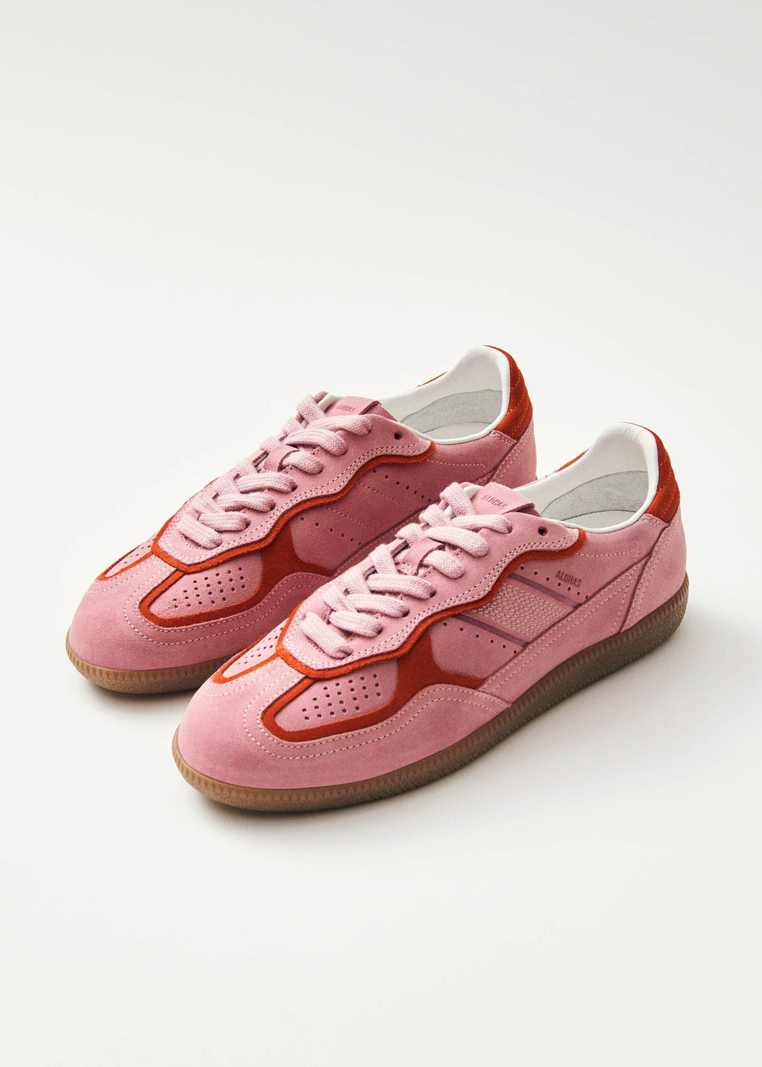 Alohas Rife Sea Pink Leather Sneakers