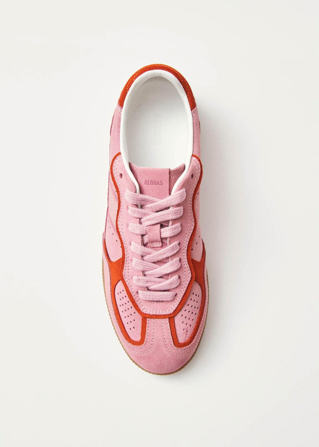 Alohas Rife Sea Pink Leather Sneakers