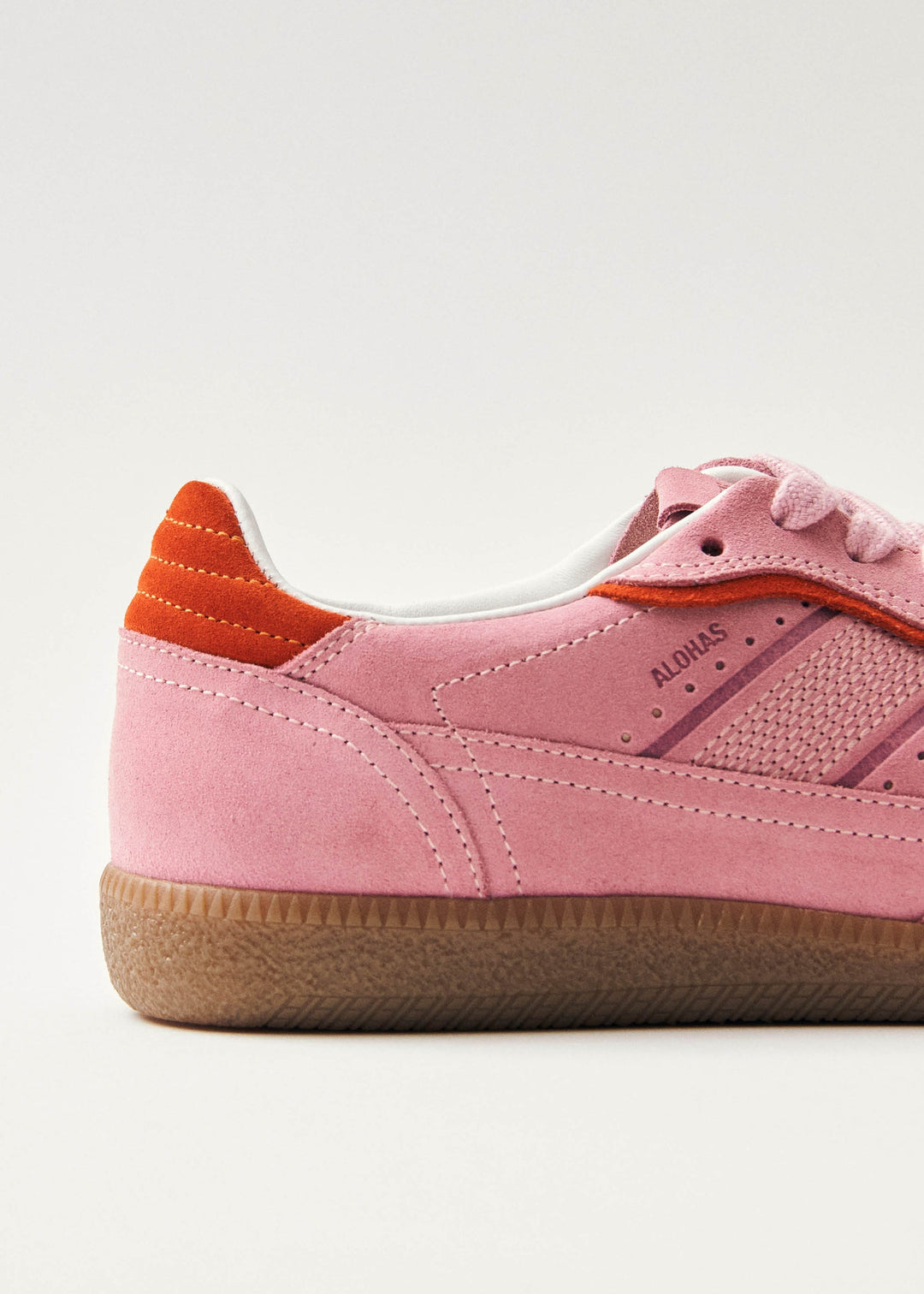 Alohas Rife Sea Pink Leather Sneakers