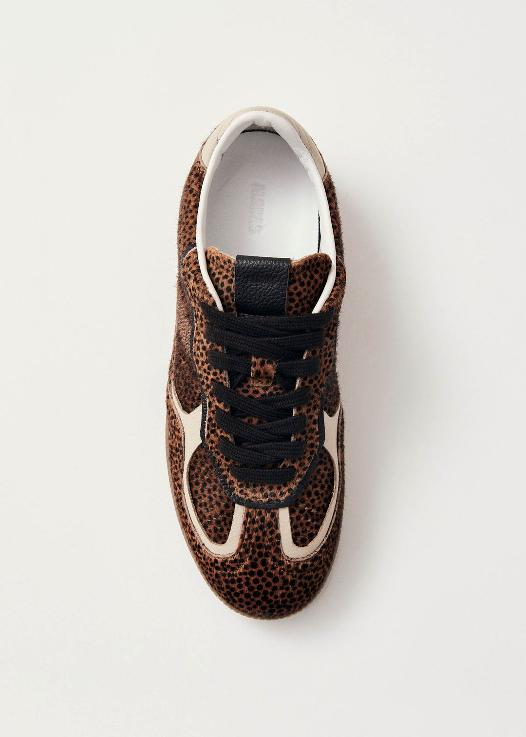 Alohas Calf Hair Leopard Print Sneakers