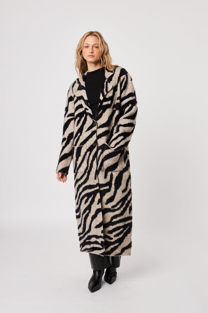 John + Jenn Zebra Overcoat