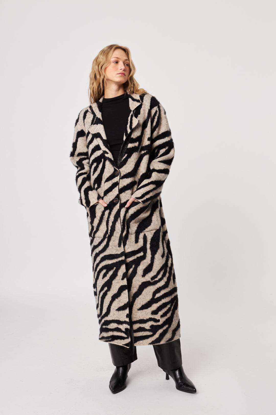 John + Jenn Zebra Overcoat