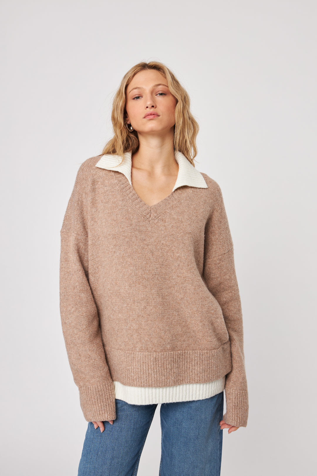 John + Jenn Knit Collar Jumper