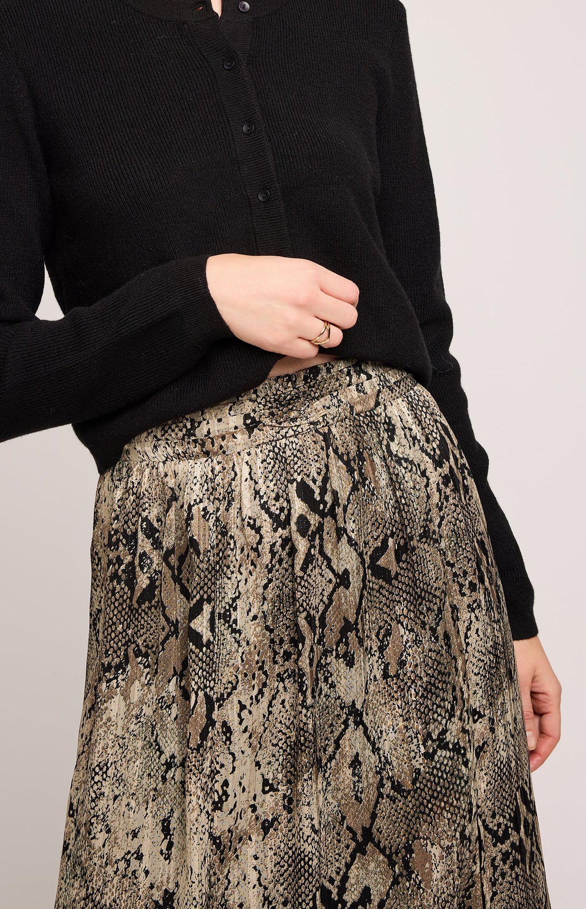 Gentle Fawn Adeline Snake Print Skirt