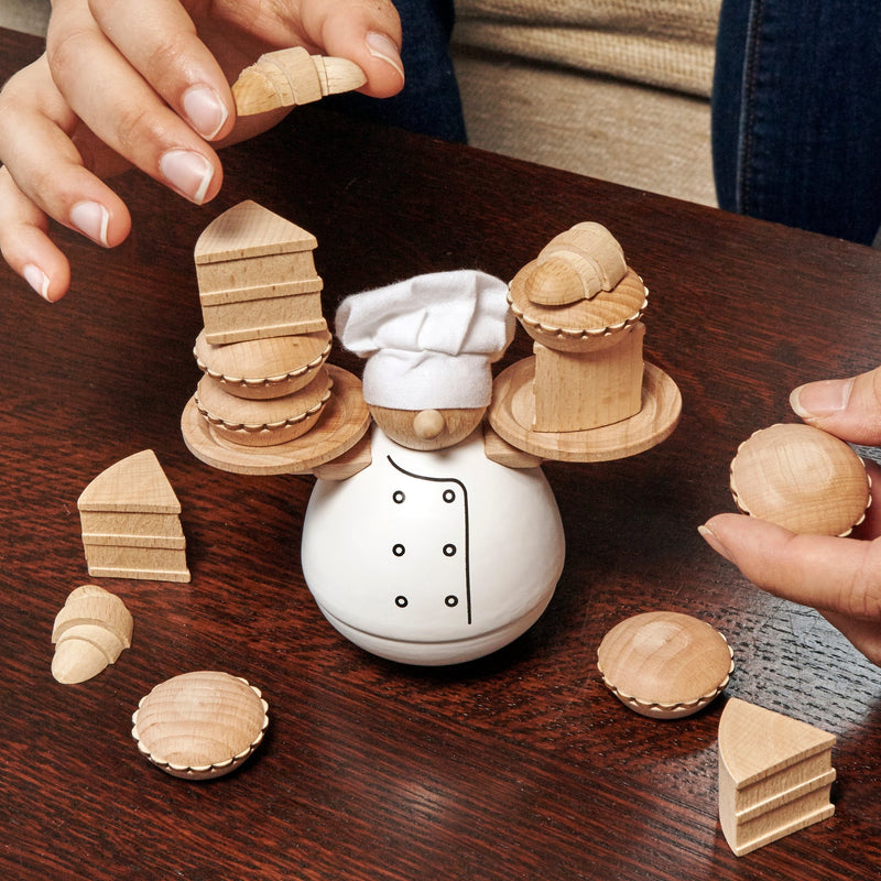 Balance the Baker wooden toy