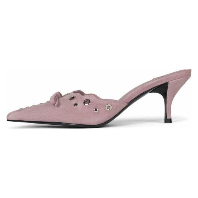 Jeffery Campbell Gratis Kitten Heel baby pink suede