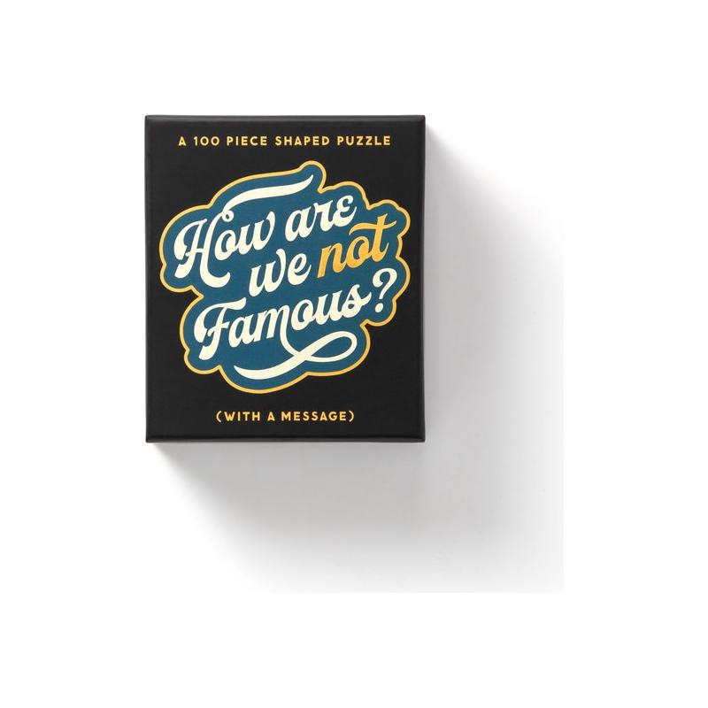 How Are We Not Famous? 100 Piece Mini Shaped Puzzle