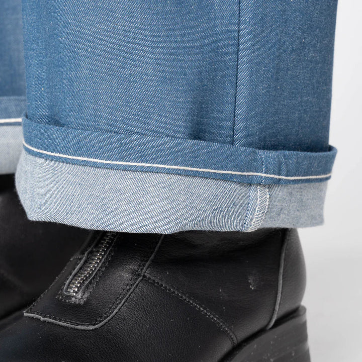 Naked & Famous Maudie in Antique Blue Stretch Denim