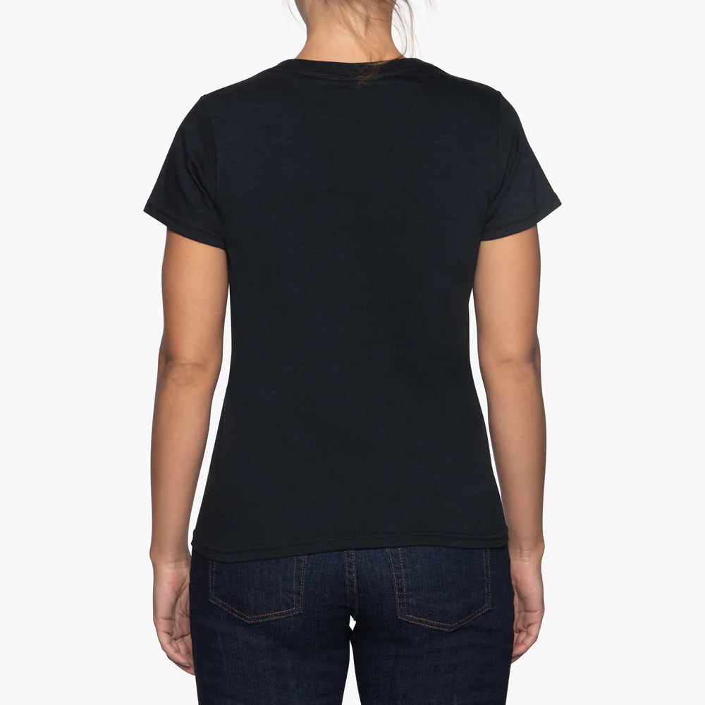 Naked and Famous Circular Knit Ballet Tee in Black