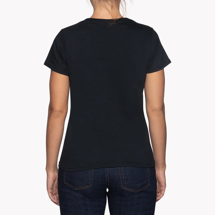 Naked and Famous Circular Knit Ballet Tee in Black