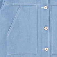 Naked and Famous Cropped Denim Jacket in Sakura Sky