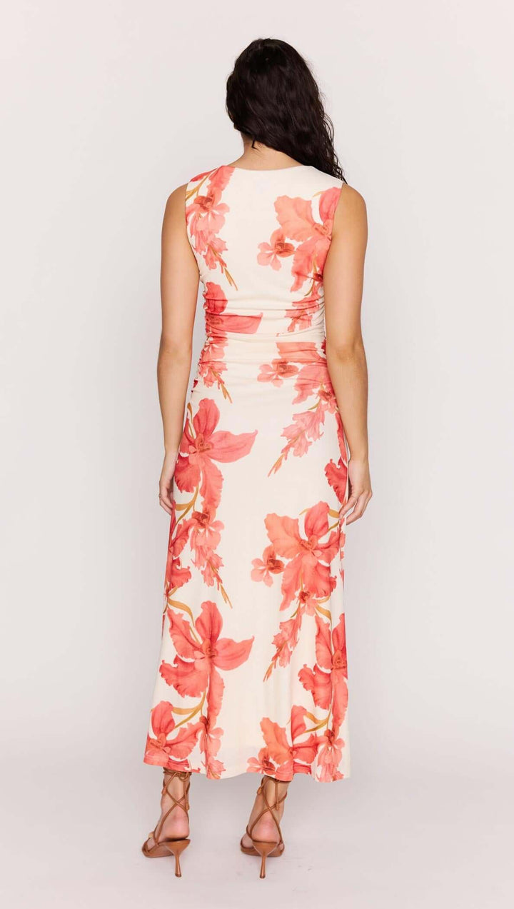 Mink Pink Isla Mesh Midi Dress