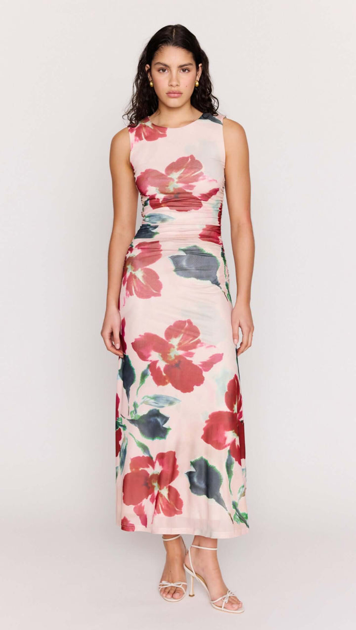 Mink Pink Arabella Mesh Midi Dress