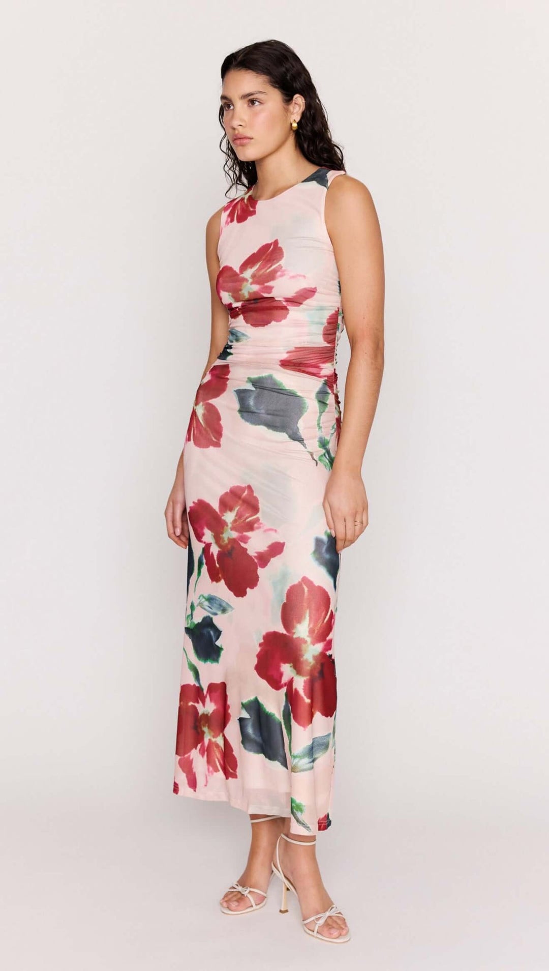 Mink Pink Arabella Mesh Midi Dress