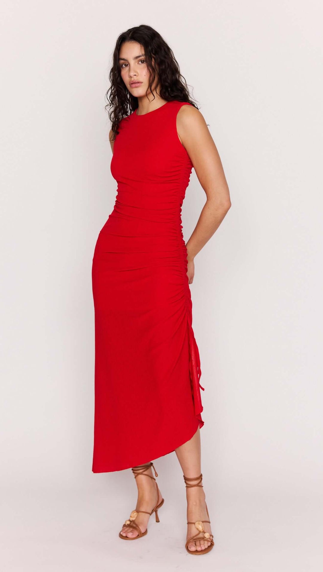 Mink Pink Rosa Drawstring Midi Dress