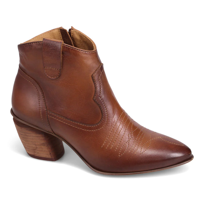 Miz Mooz Jina Leather Ankle Western boot
