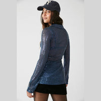Free People Sequin Shirtee