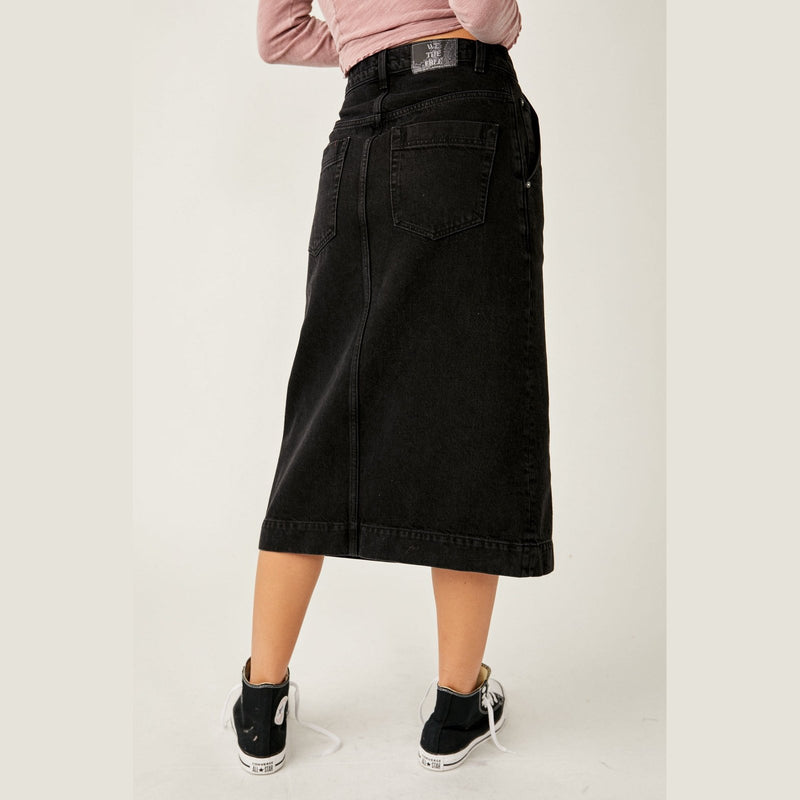 Free People Wild Rose Midi Skirt