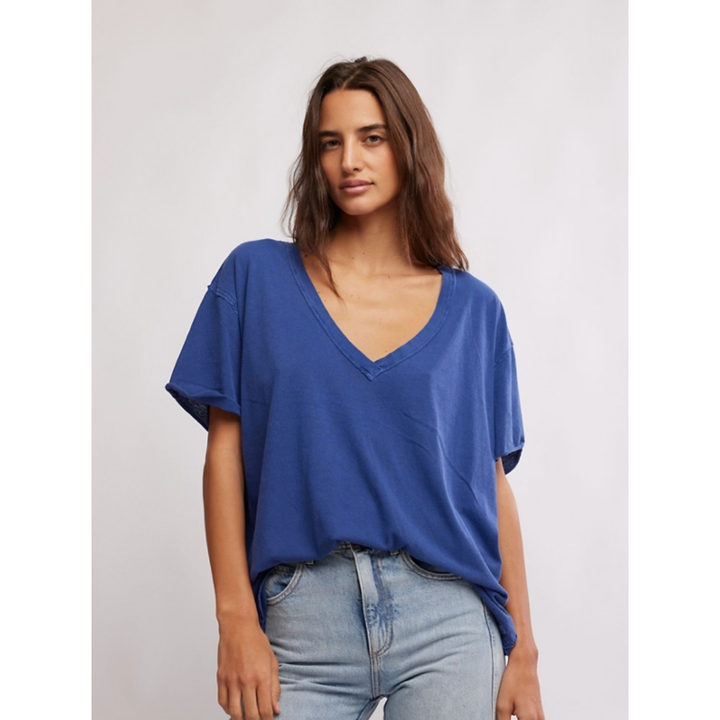 Free People Nina V-Neck Tee