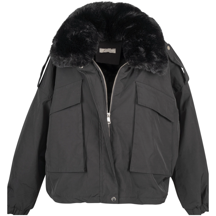 Astrid Faux Fur Bomber
