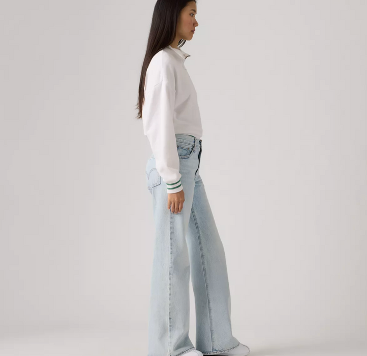 Levi's Middy Loose Boot Cut Abraided Art