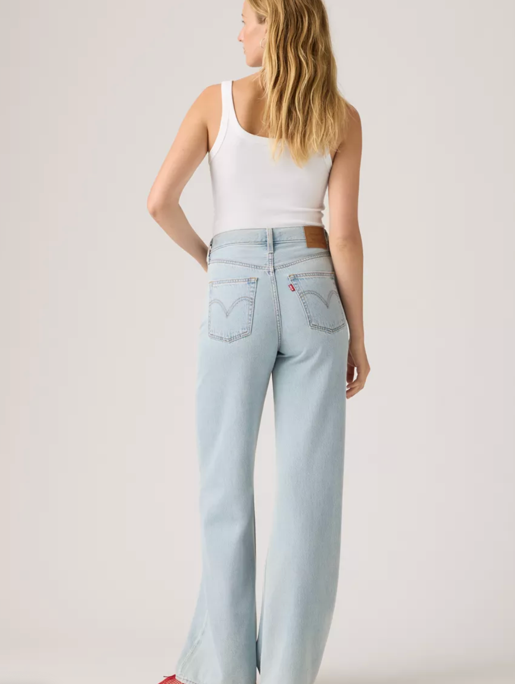 Levi's Ribcage Wide Leg h223 Of Course Stone