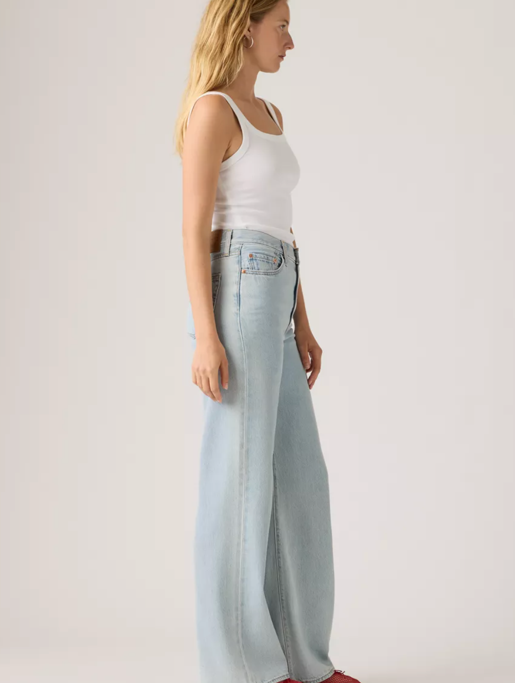 Levi's Ribcage Wide Leg h223 Of Course Stone