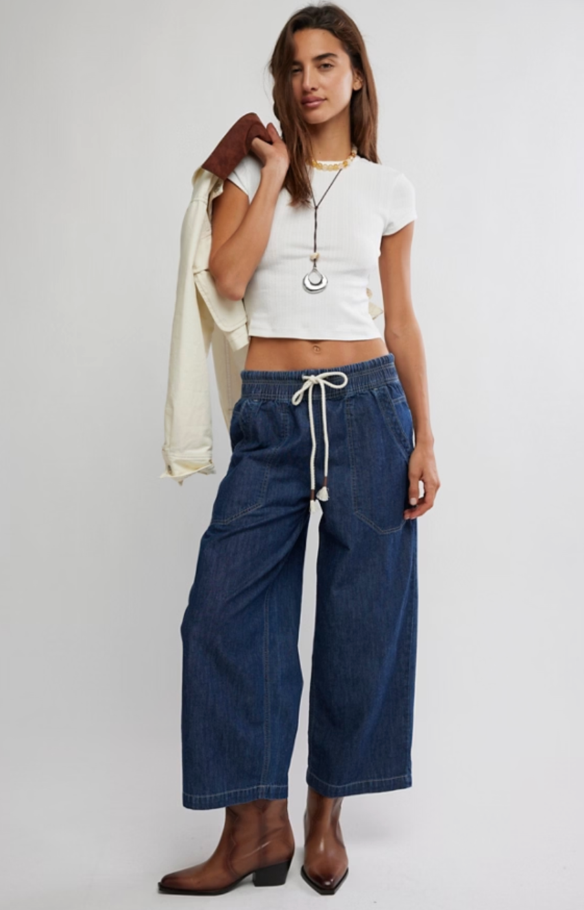 Free People Easy Peasy Pull On Pant