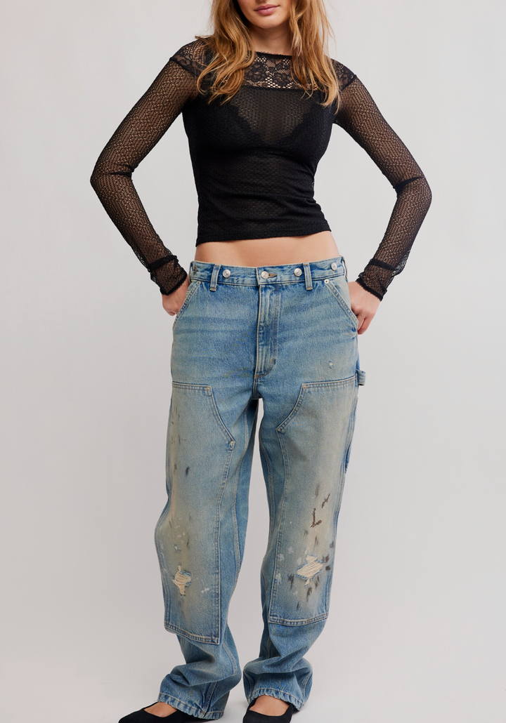Free People Night Mode Laying Top