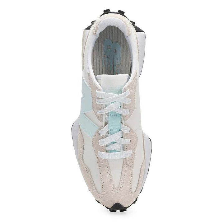New Balance 327 White with Glint Blue