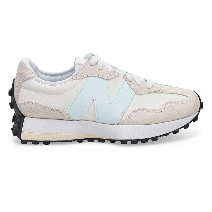 New Balance 327 White with Glint Blue