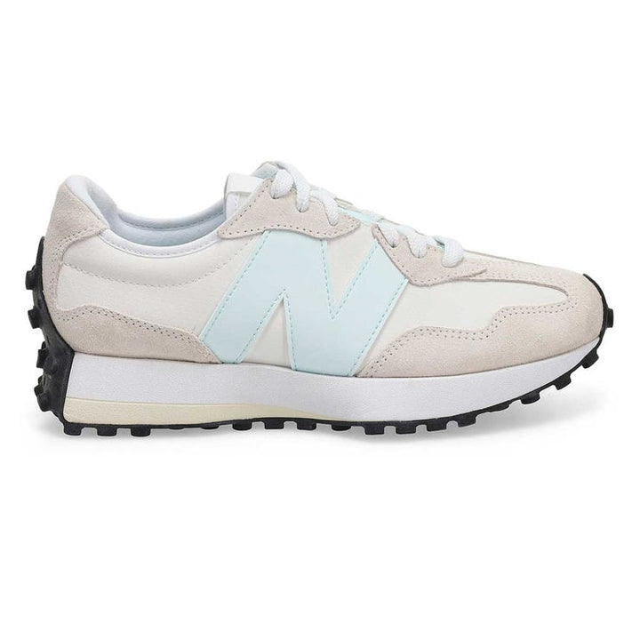 New Balance 327 White with Glint Blue