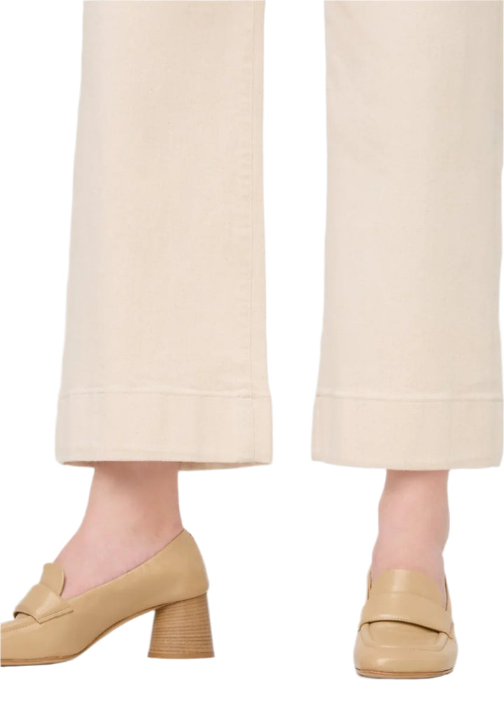 Du/er Lux Twill High Rise Trouser Ecru