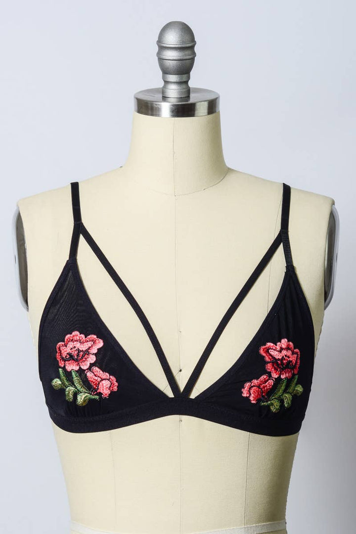 Rose EmbroideryBralette