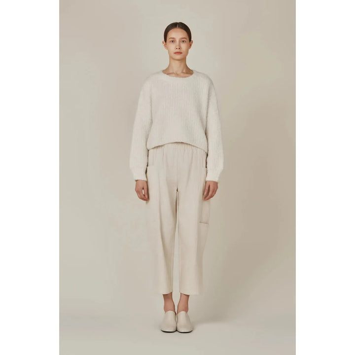 Fuzzy Cropped & Cozy Knit Sweater