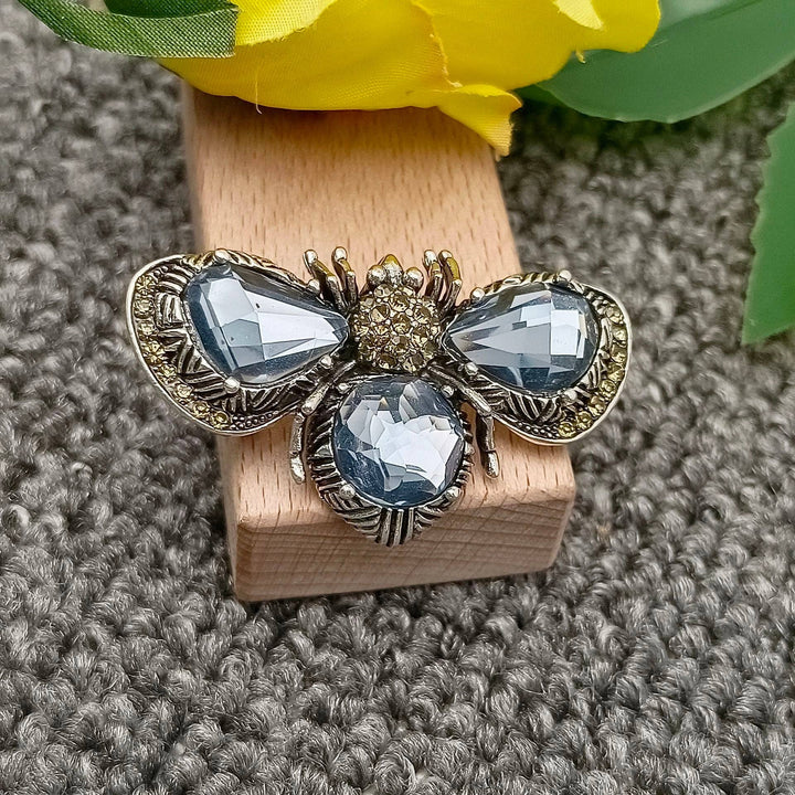 Sparkling Rhinestone Bee Brooch