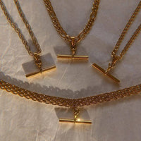Punk T-Bar Pendant Necklace DPJN42: 2