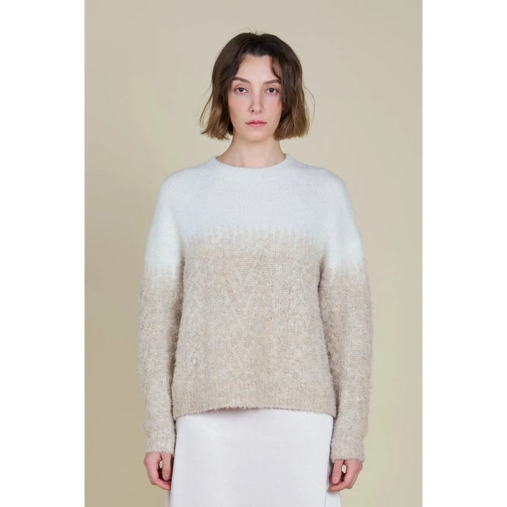 Mixed-Up Yarn Knit Sweater