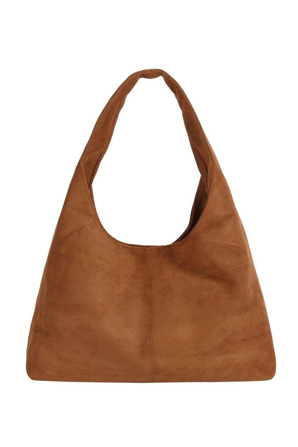 EWB172 Jaz Faux Suede Hobo Tote Bag: Black