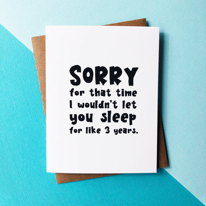 Sleepless Years Mother's Day Card