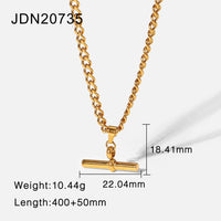 Punk T-Bar Pendant Necklace DPJN42: 2