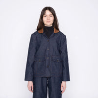 Naked & Famous Balmoral Jacket Slub Nep Rinsed Indigo
