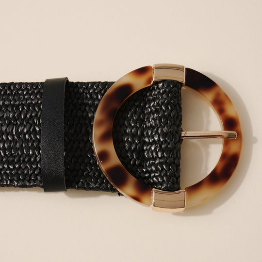 Tortoise Buckle Stretch Belt
