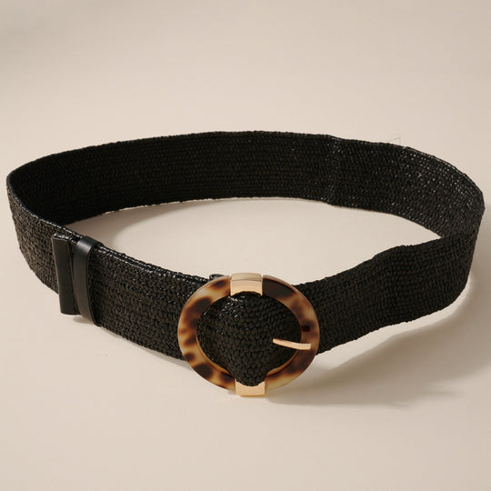 Tortoise Buckle Stretch Belt