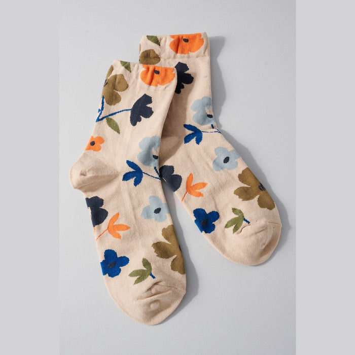 Floral Print Socks